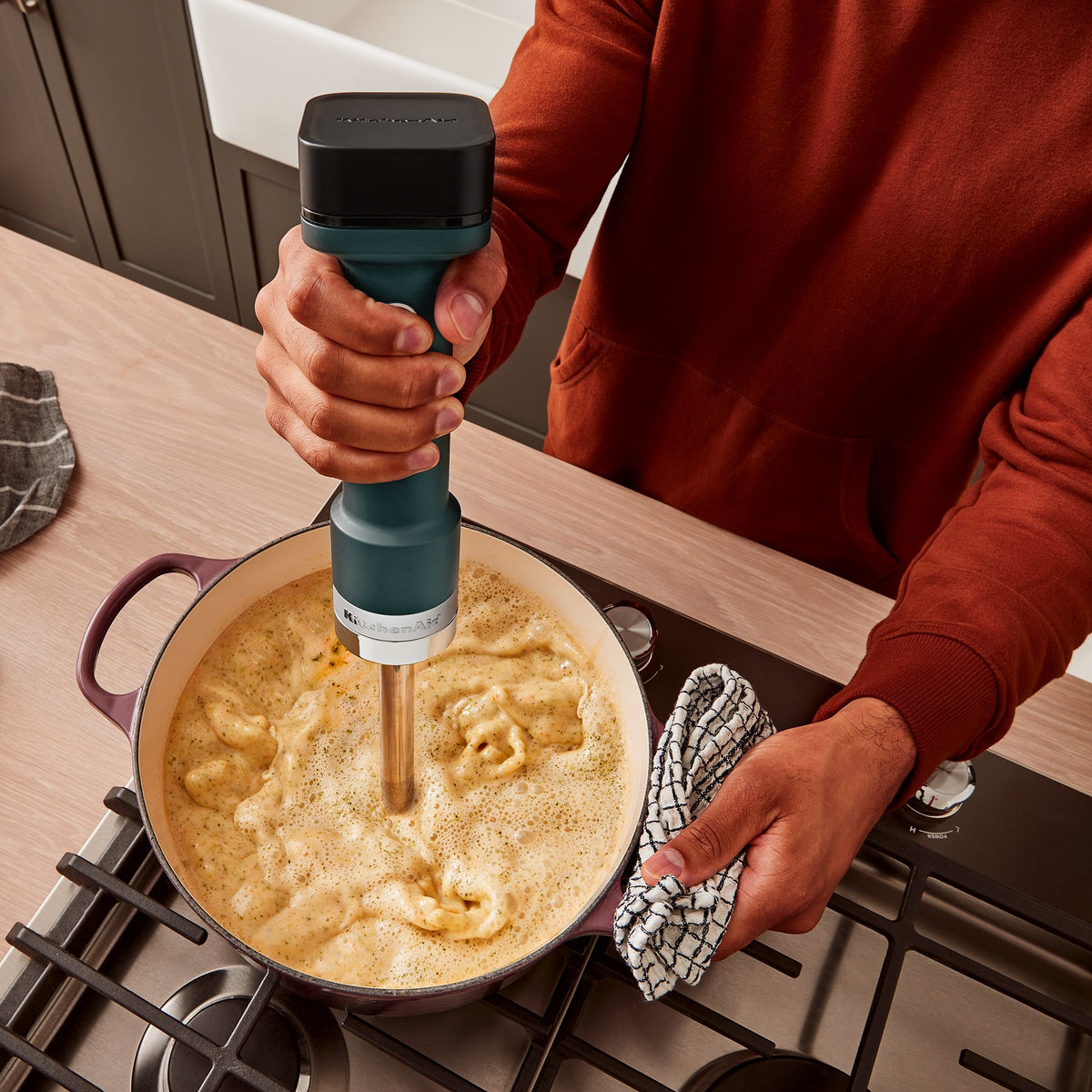 KitchenAid Go Cordless Hand Blender battery included - Hearth & Hand™ with Magnolia: Shaded Palm, Immersion Blender, 3 Speeds