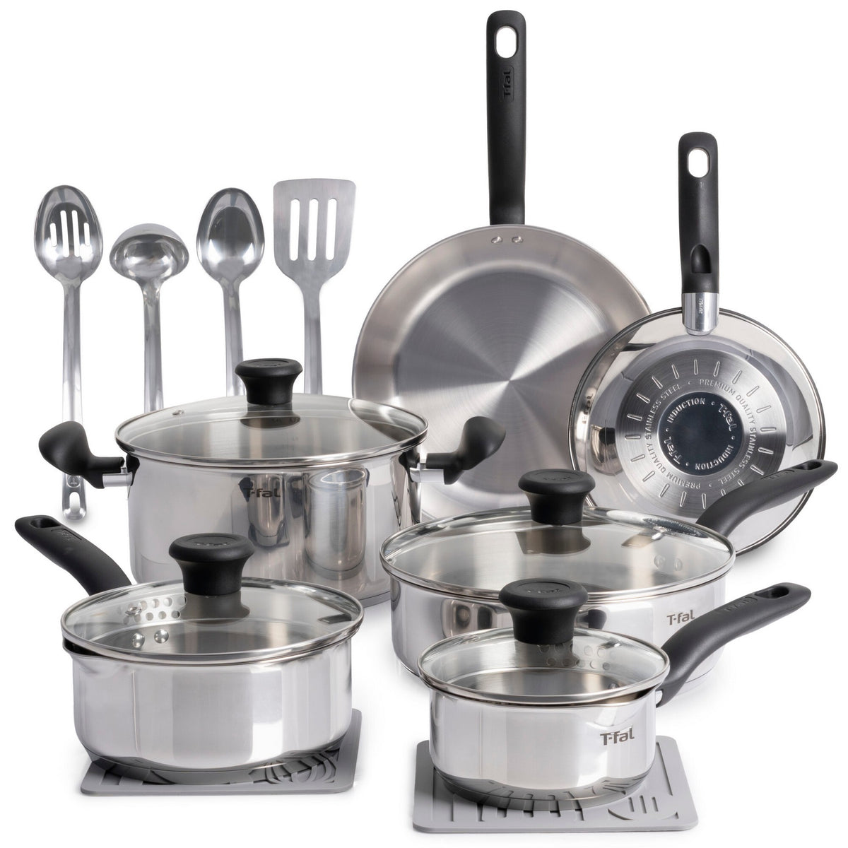T-Fal Simply Cook 16pc Stainless Steel Cookware Set