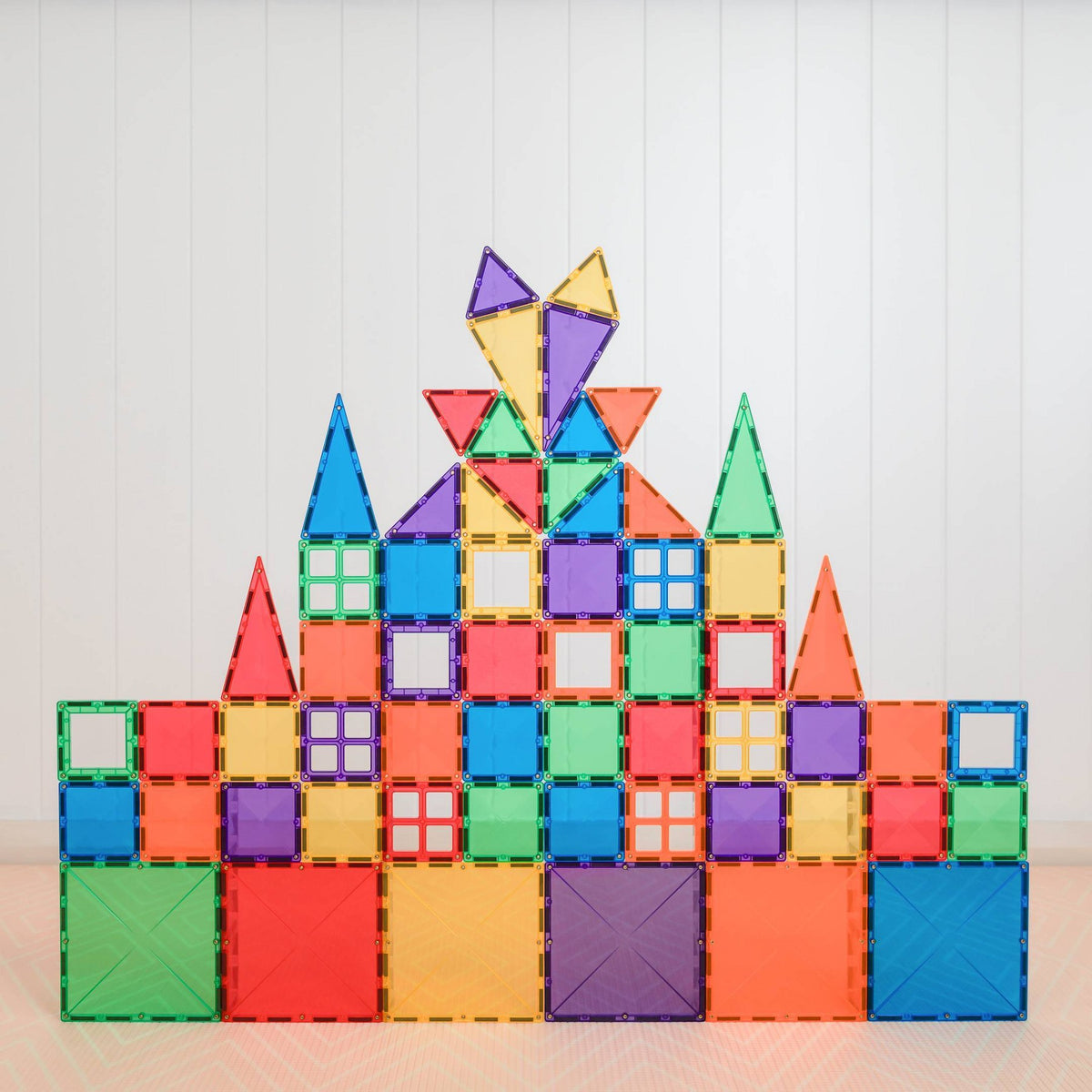 CONNETIX Magnetic Tiles Rainbow Starter Pack Building Blocks 60pc: Educational Toy Blocks for Creative Thinking