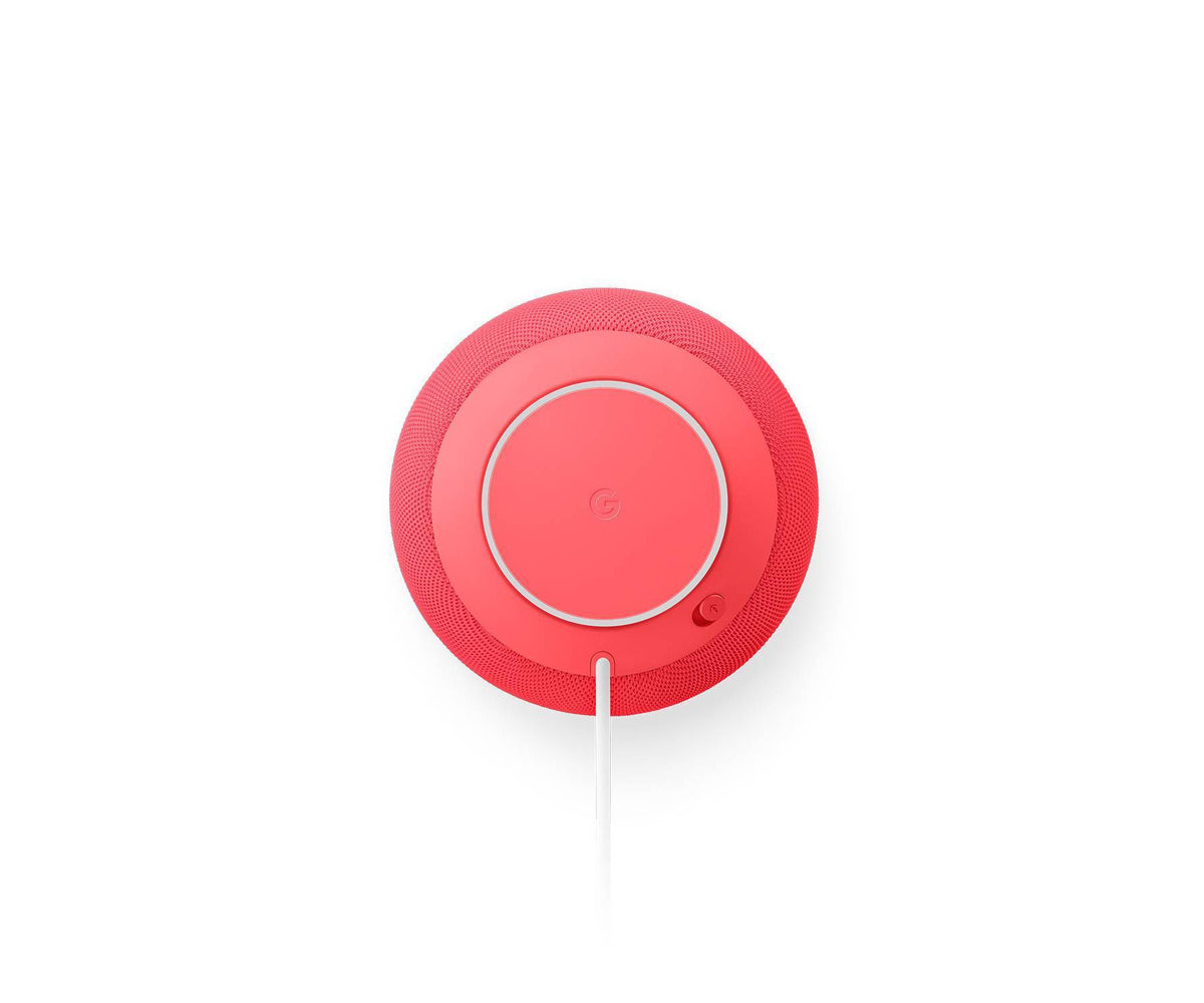 Google Home Speaker - Smart Speaker with 360 Degree Sound and Gemini For Home Voice Assistant - Berry