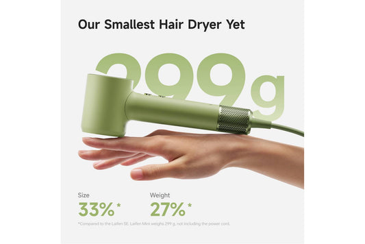 Laifen Mini Hair Dryer and Bag - Green