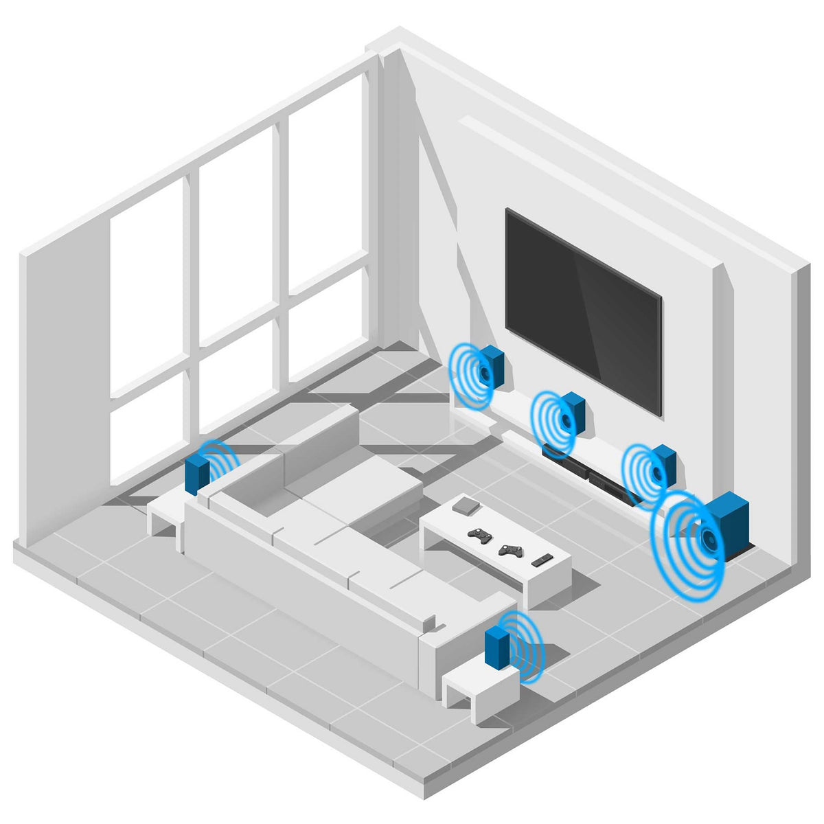 iLive 5.1-Channel Home Theater System with Bluetooth, IHTB059BO