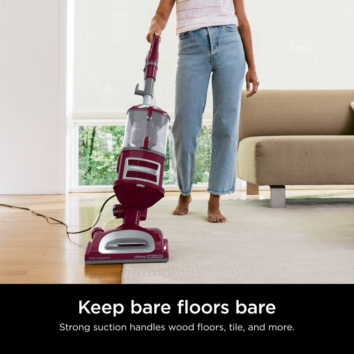 Shark Navigator Lift-Away Deluxe Upright Vacuum Red