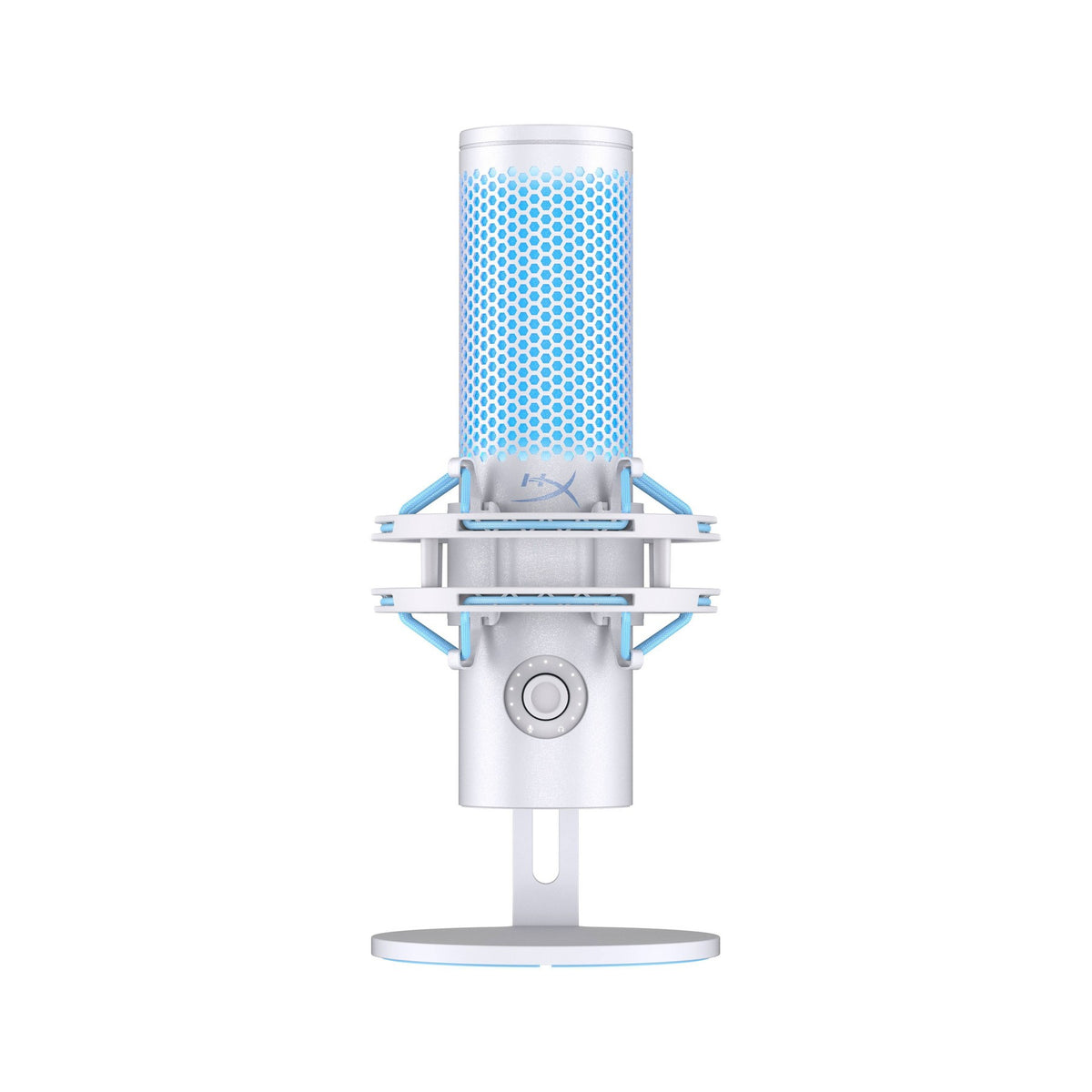 HyperX Quadcast 2 USB Condenser Gaming Microphone for PC - White: Personal Computer Accessory Set