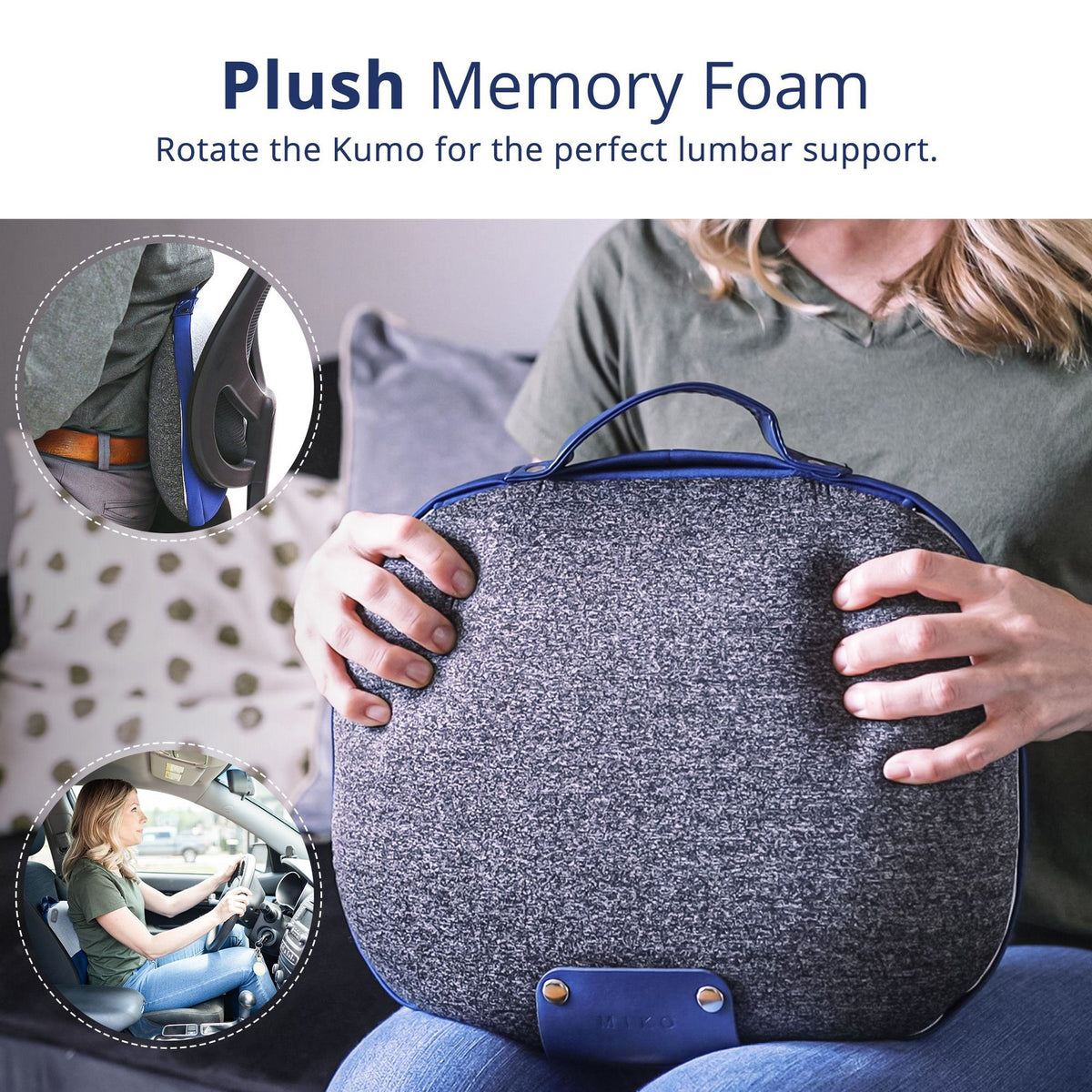 Kumo Cordless Shiatsu Massage Pillow with Heat
