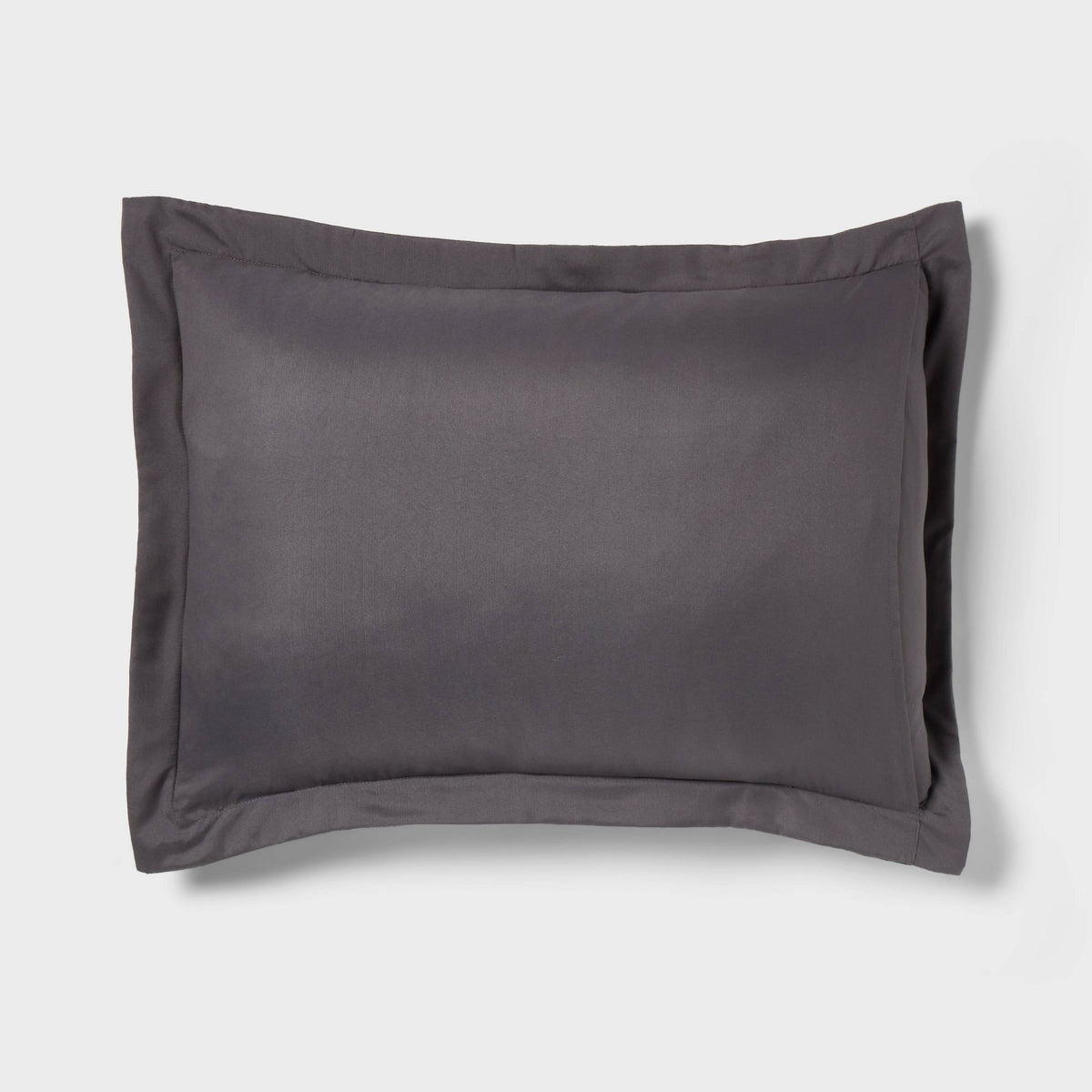 8pc Queen Applique Border Comforter and Sheet Set Gray - Threshold™