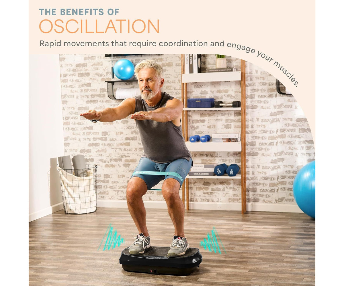 Lifepro Waver Mini Vibration Plate Exercise Machine – Compact Whole Body Vibrating Platform for Lymphatic Drainage, Recovery & Weight Loss