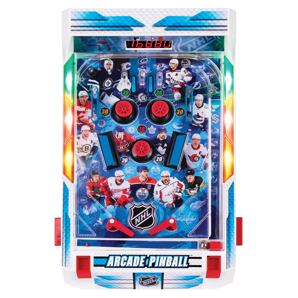 Ambassador Games: NHL Arcade Pinball - Light & Sound Tabletop Sports Game,Age 6+