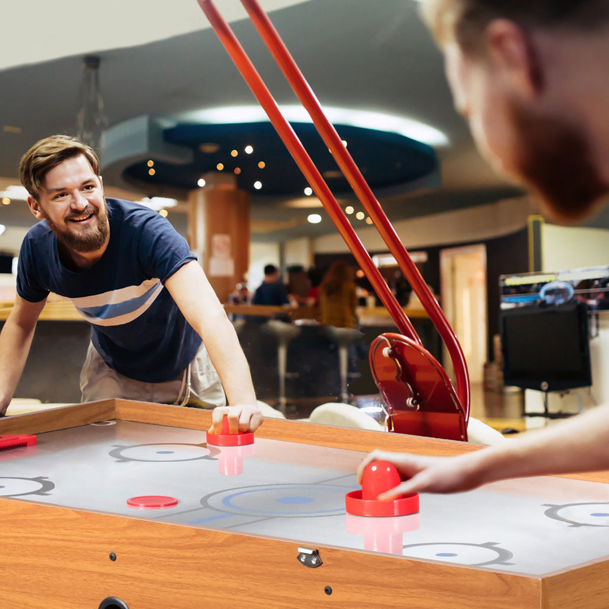 Costway 48'' 3-In-1 Multi Combo Game Table Foosball Soccer Billiards Pool Hockey For Kids