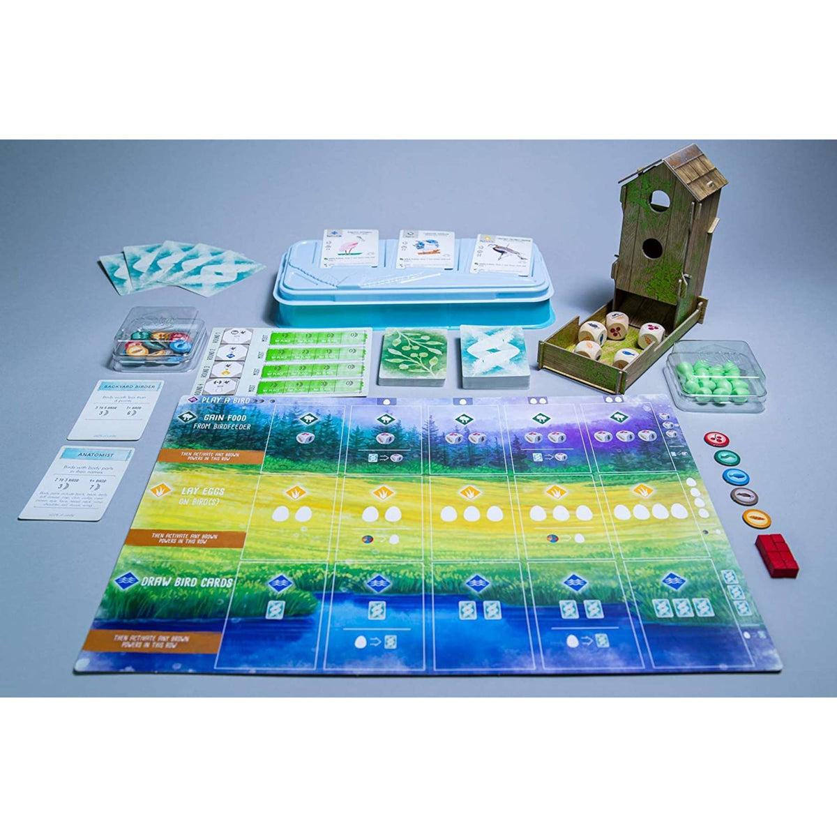 Stonemaier Wingspan with Swift Start Game Pack: Strategy Board Game for 1-5 Players, Includes Dice & Tokens