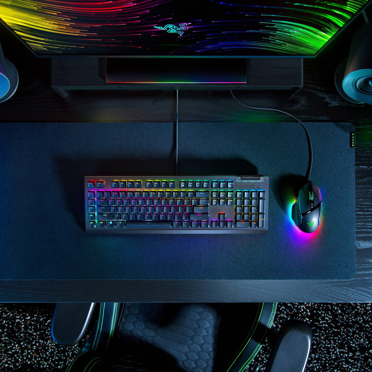 Razer BlackWidow V4 X Mechanical Gaming Keyboard with Razer Chroma RGB: Aluminum Alloy, USB Powered