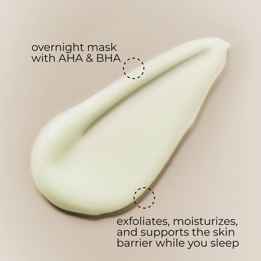 Borghese Overnight Resurfacing Facial Mask with AHA & BHA, Texture Improvement, Pore & Wrinkle Reduction - 1.7 fl oz - Beauty Studio