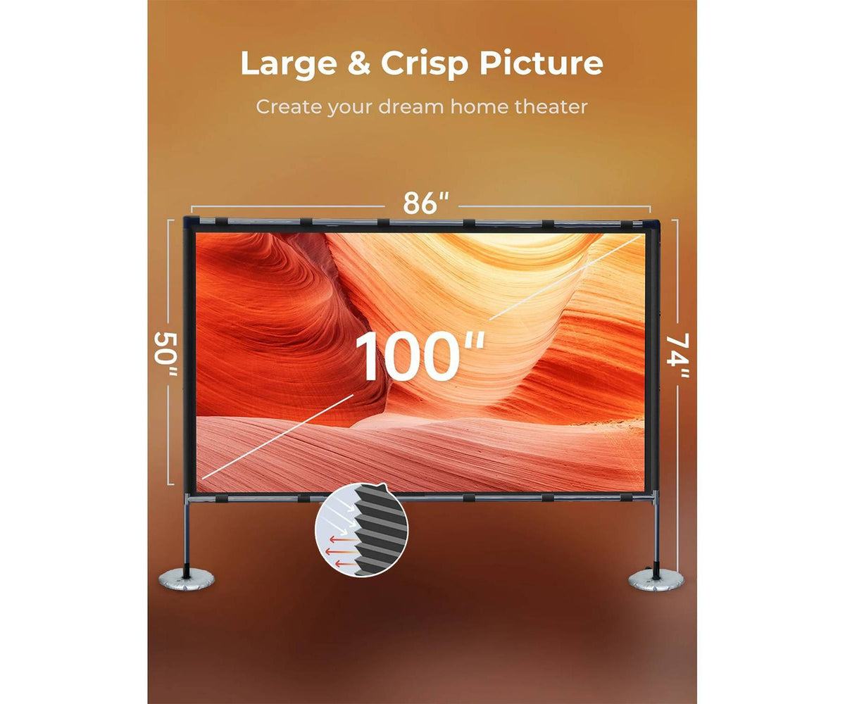 Vankyo 100" Projector Screen with Stand