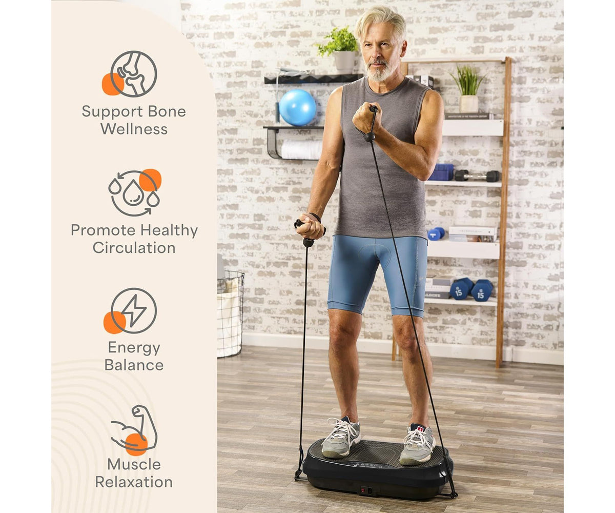 Lifepro Waver Mini Vibration Plate Exercise Machine – Compact Whole Body Vibrating Platform for Lymphatic Drainage, Recovery & Weight Loss