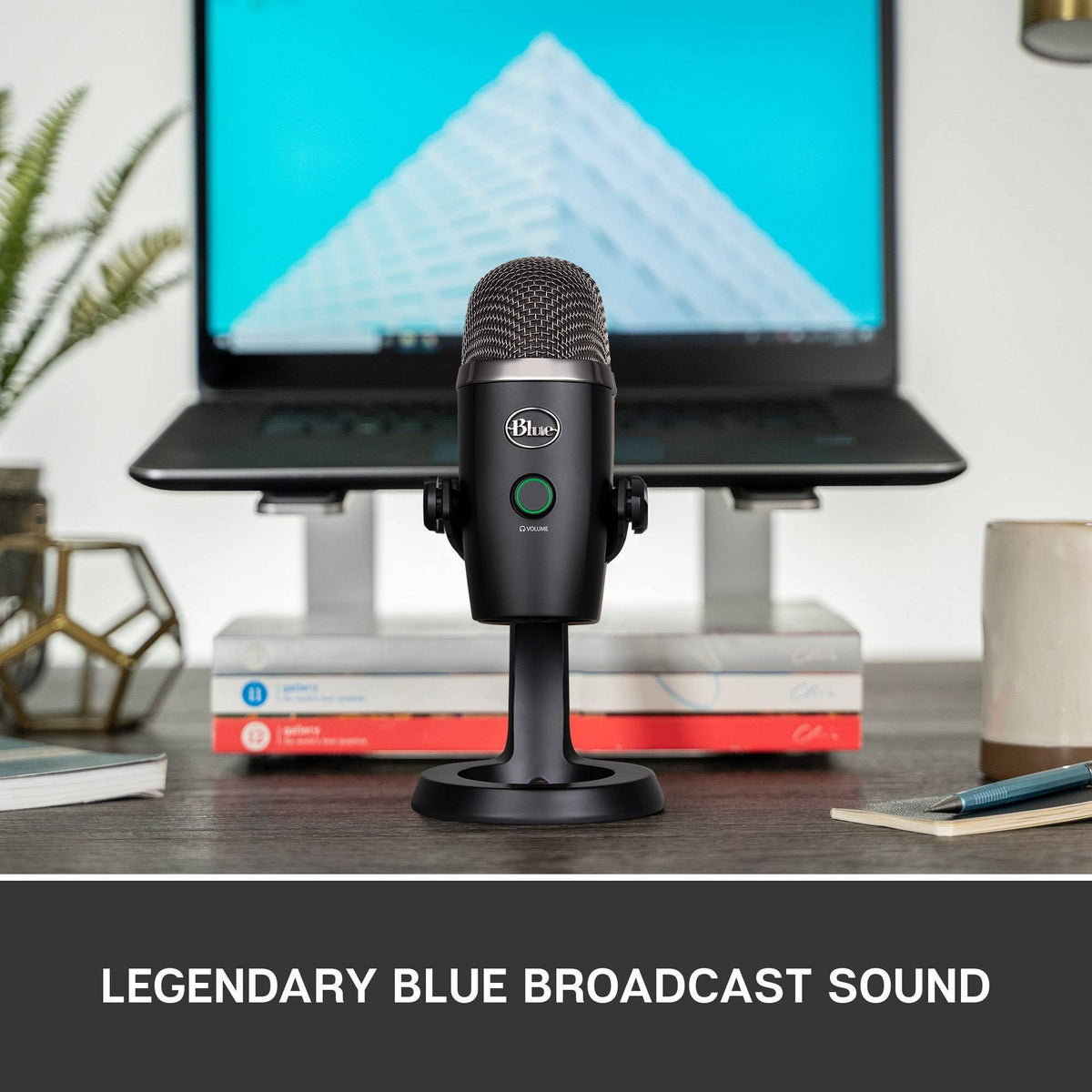 Blue Yeti Nano Premium USB Microphone - Black: Condenser, Cardioid & Omnidirectional