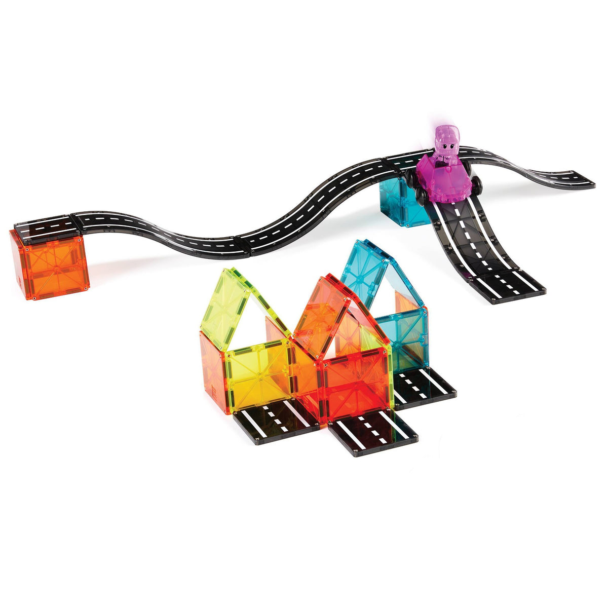 MAGNA-TILES Downhill Duo: Magnetic Building Sets for Creative Thinking & STEM Learning, 40 Pieces