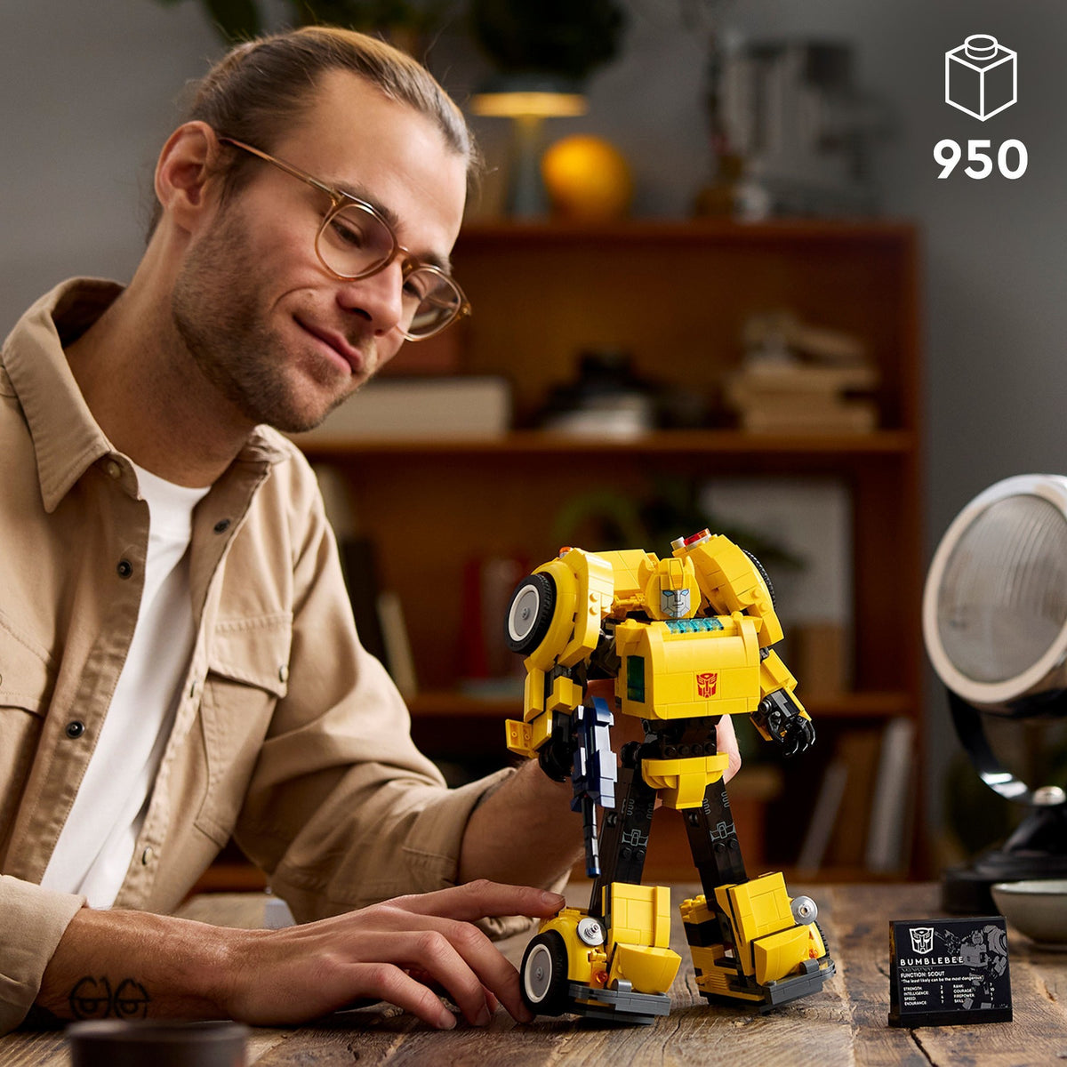 LEGO Icons Transformers Bumblebee Collectible Building Set 10338