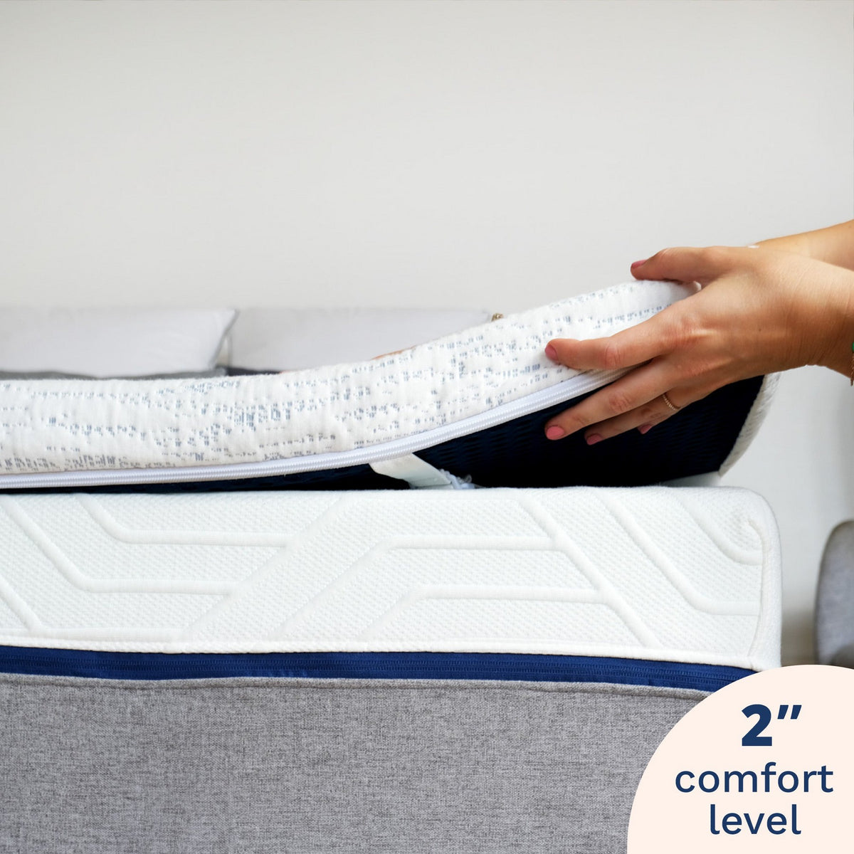 Mattress Topper - 2 Inch - Breathable Memory Foam - Select High Density by Viscosoft Twin