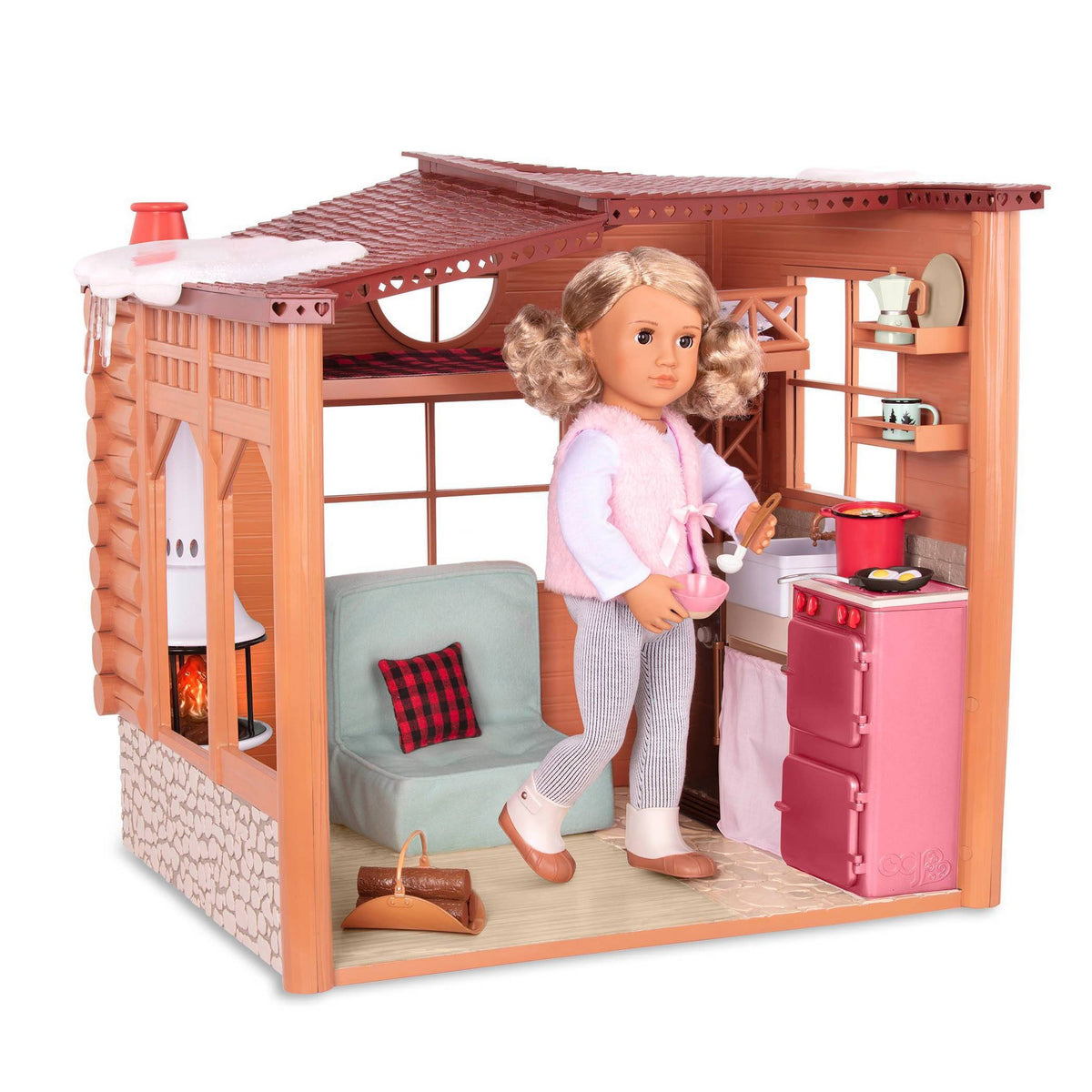Our Generation Cozy Cabin Dollhouse Playset for 18" Dolls