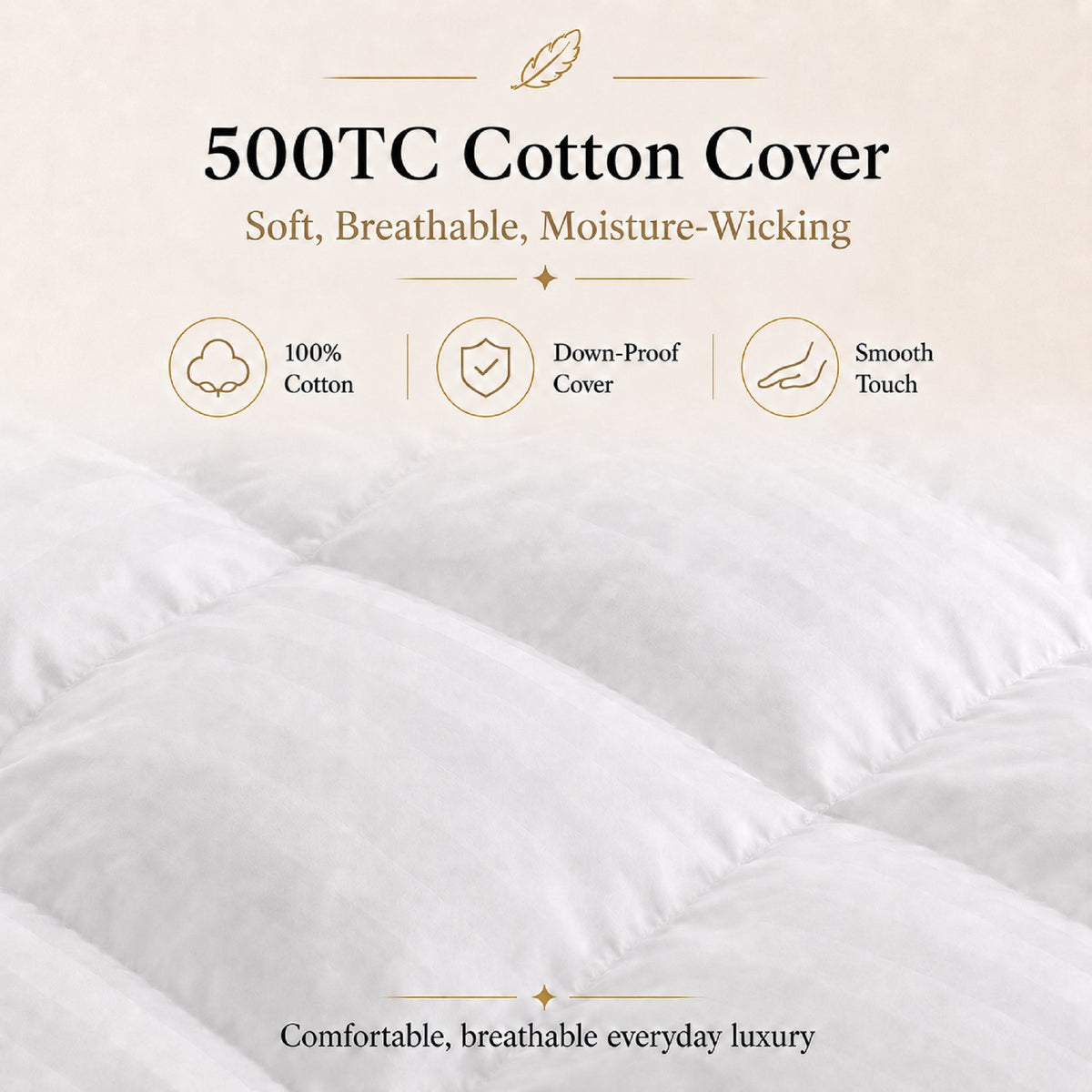 Puredown Premium White Goose Down Comforter Duvet Insert, Luxury and Comfort in One, Twin