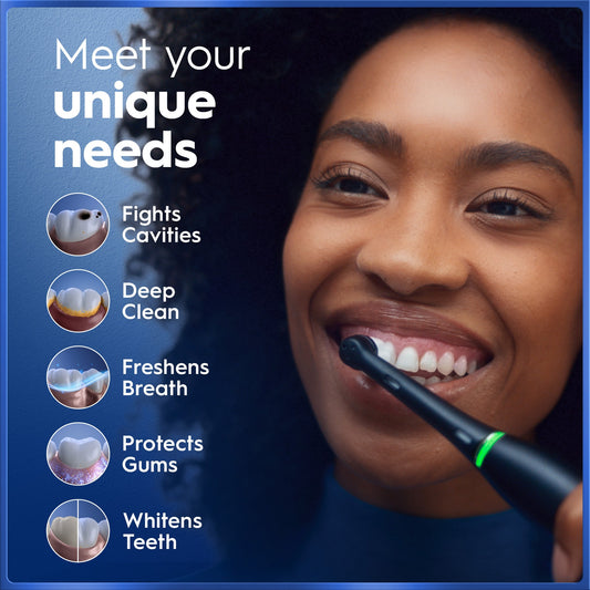 Oral-B iO5 Electric Toothbrush with Timer Multiple Brush Modes and Brush Head - Black