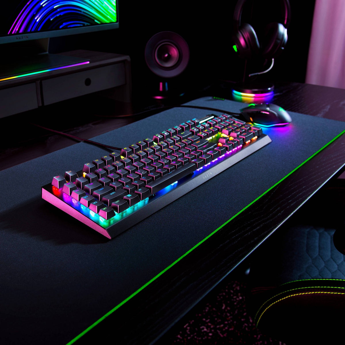 Razer BlackWidow V4 X Mechanical Gaming Keyboard with Razer Chroma RGB: Aluminum Alloy, USB Powered
