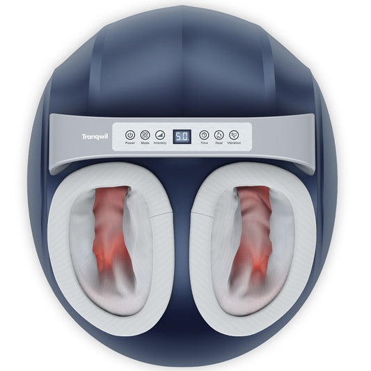 Tranqwil Foot Massager Machine with Heat, Shiatsu Massage, Kneading, and Vibration