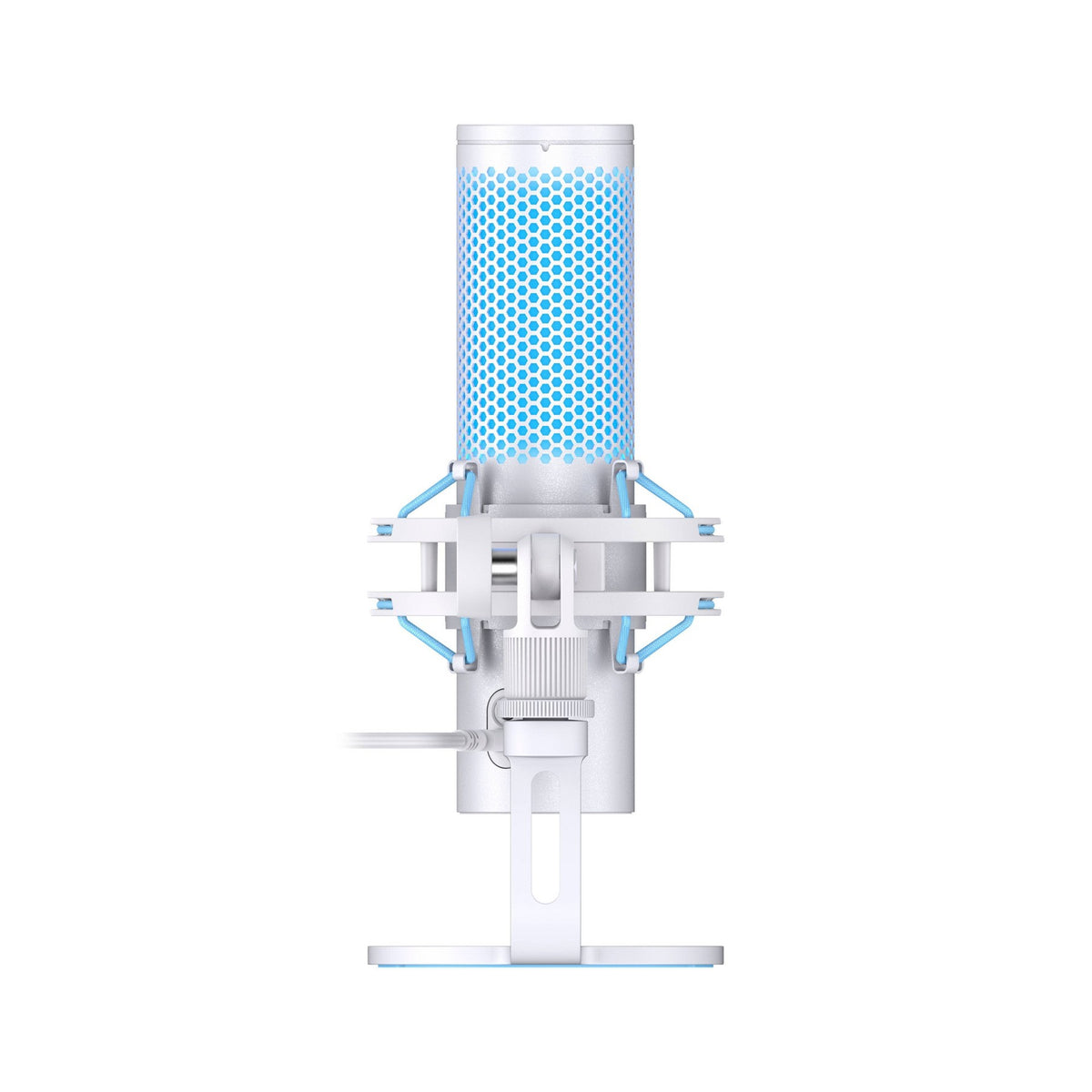 HyperX Quadcast 2 USB Condenser Gaming Microphone for PC - White: Personal Computer Accessory Set