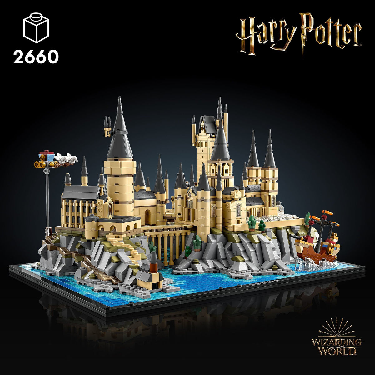 LEGO Harry Potter Hogwarts Castle and Grounds Wizarding Building Set 76419