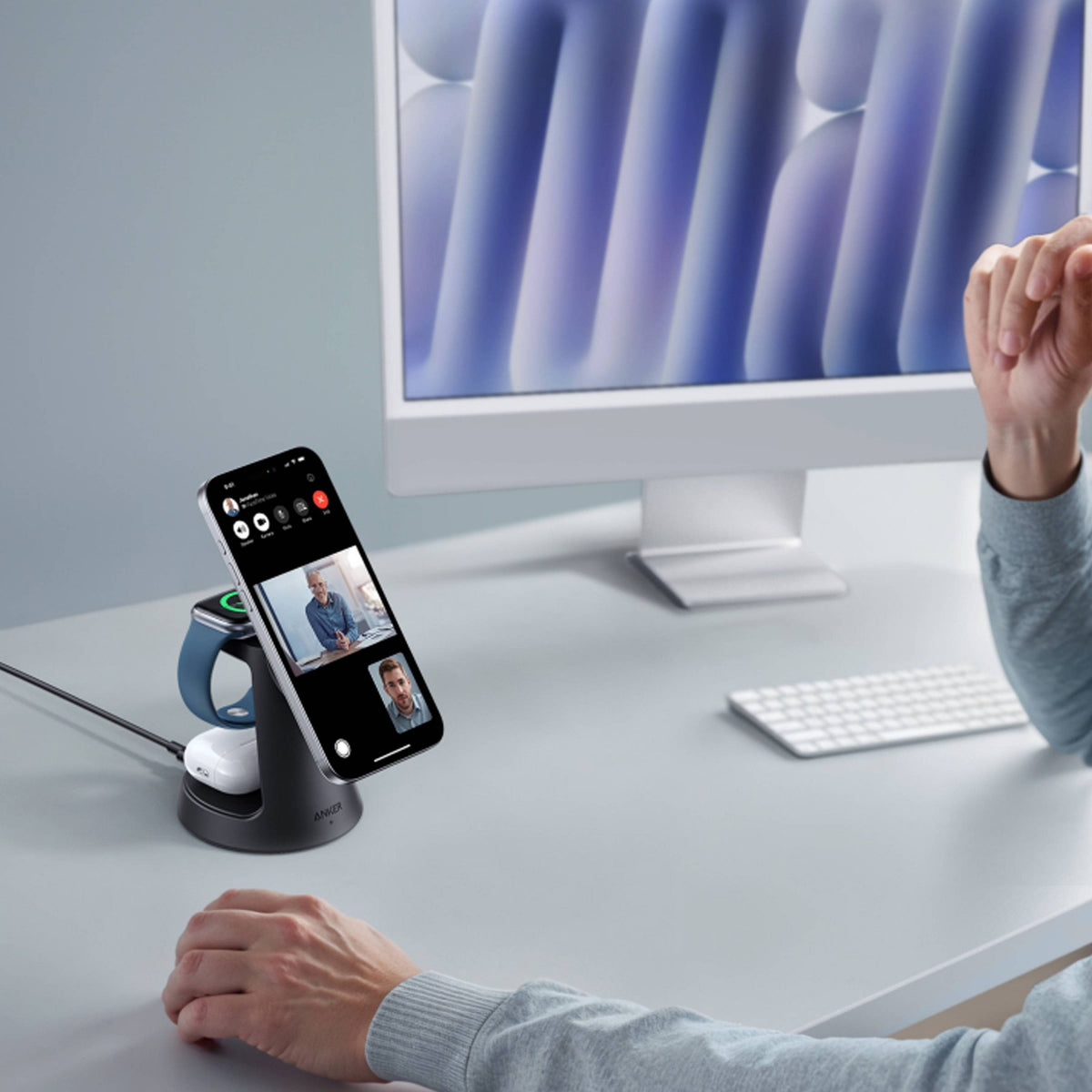 Anker MagGo 3 in 1 Wireless Charging Station Dock Stand