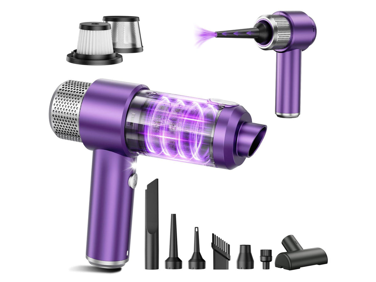Handheld Car Vacuum Cleaner Cordless, 15000PA High Power Vacuum & Air Duster, 4-in-1 Portable Mini Vacuum with LED Light, Hand Held Vacuum Cleaner for Car Home Office