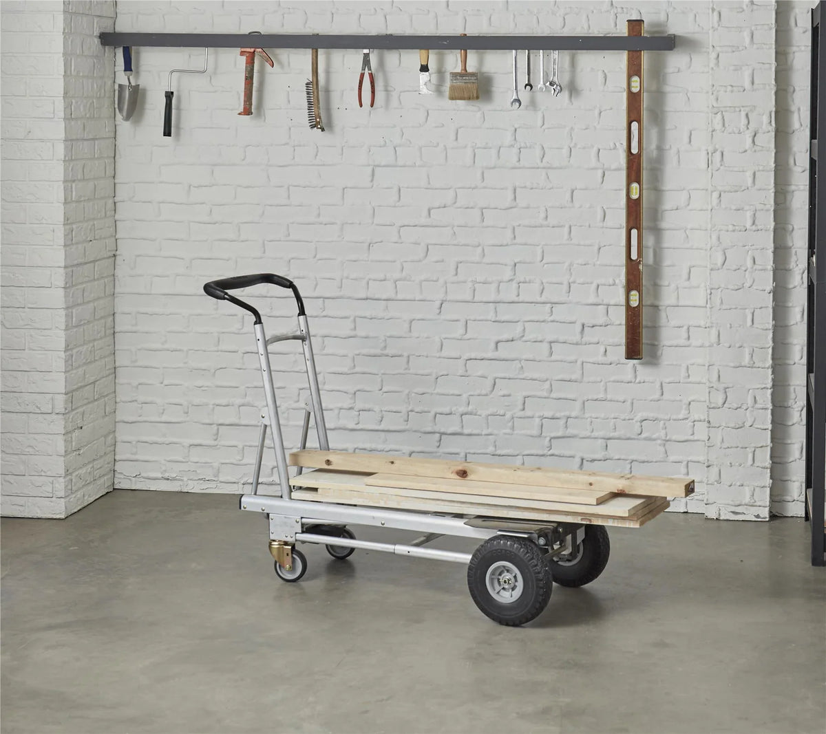 2026 4-in-1 Folding Utility Cart with Puncture-Proof Wheels