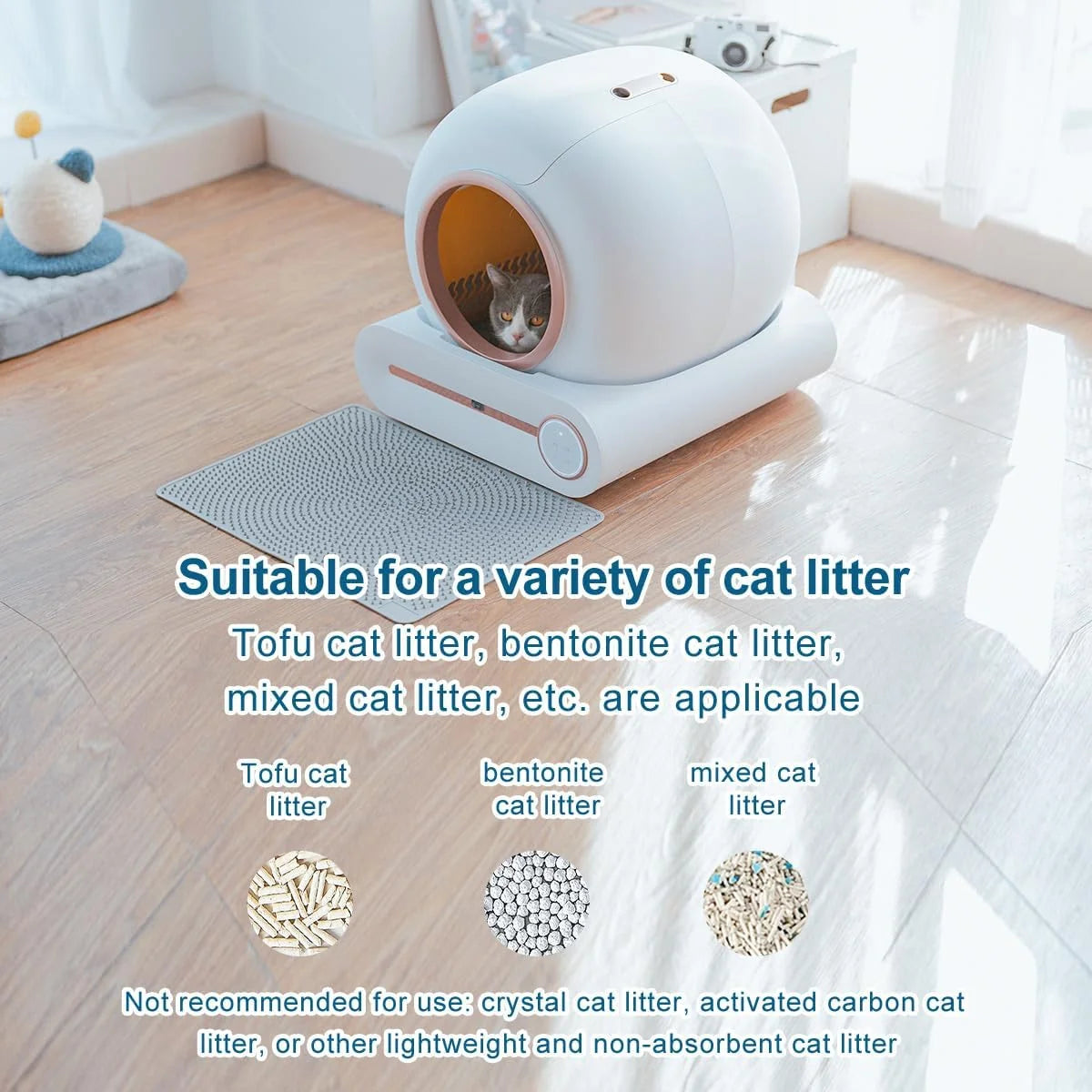 2026 Megonia 65L Automatic Self-Cleaning Cat Litter Box with Wi-Fi App Control