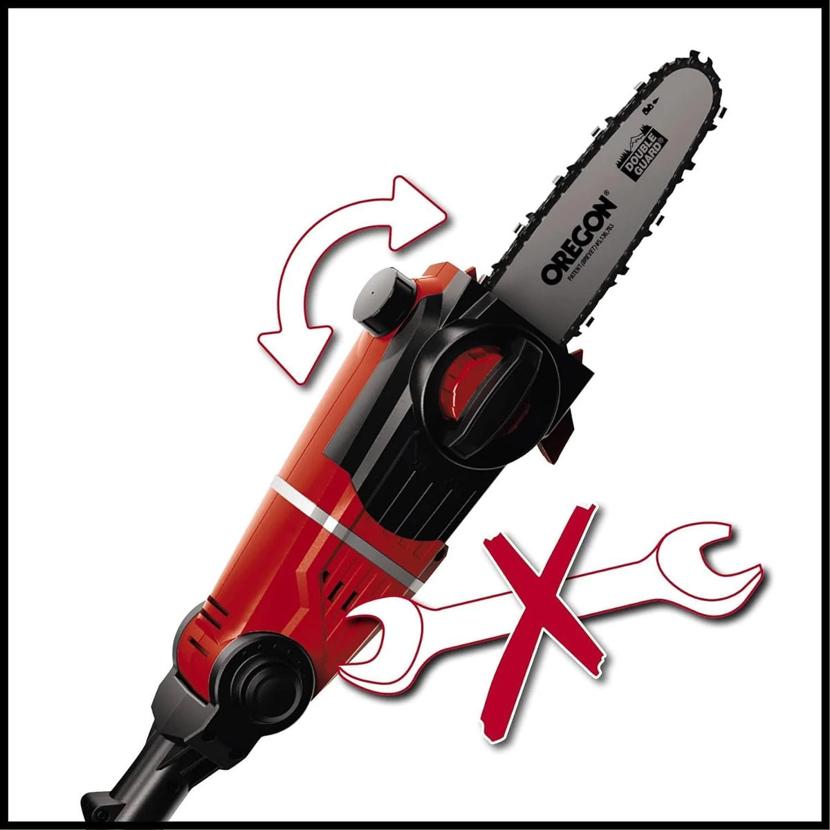 2026 Einhell GE-HC 18 Li T Cordless 2-in-1 Hedge Trimmer and Pole Saw, Tool Only