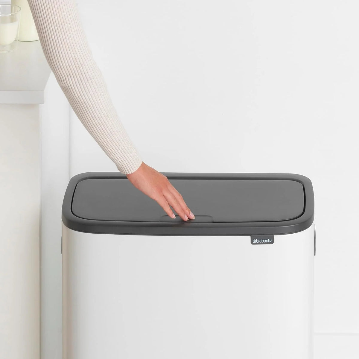 2026 Brabantia bin, matt steel, finger tracker, 2 x 30 L