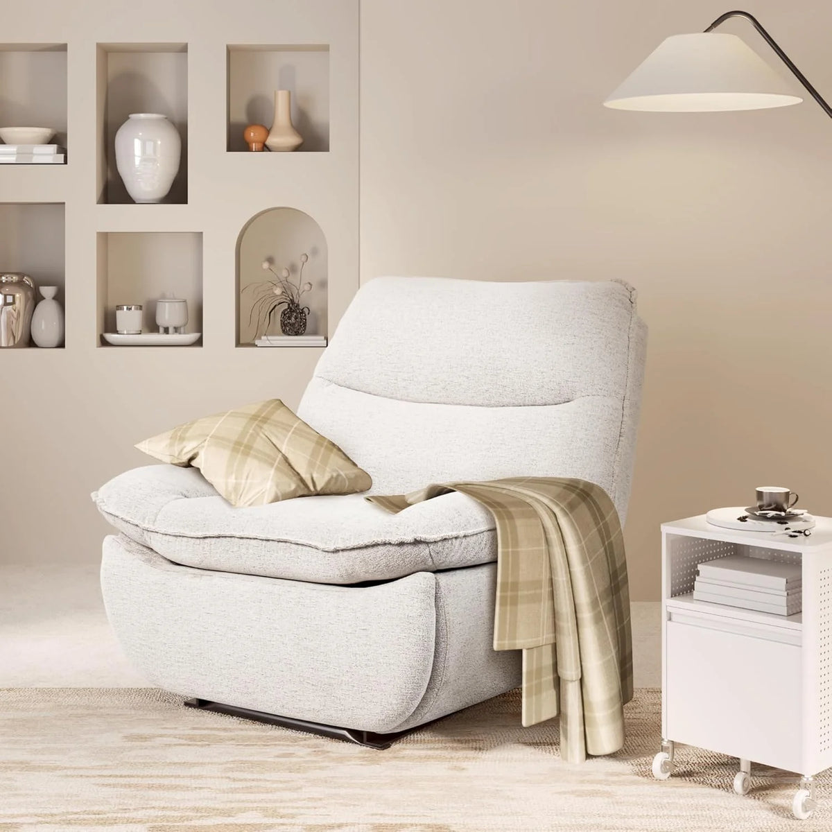 2026 FLEXISPOT XC6 reclining armchair, swinging sofa, TV chair with adjustable backrest, reclining armchair for bedroom, livi