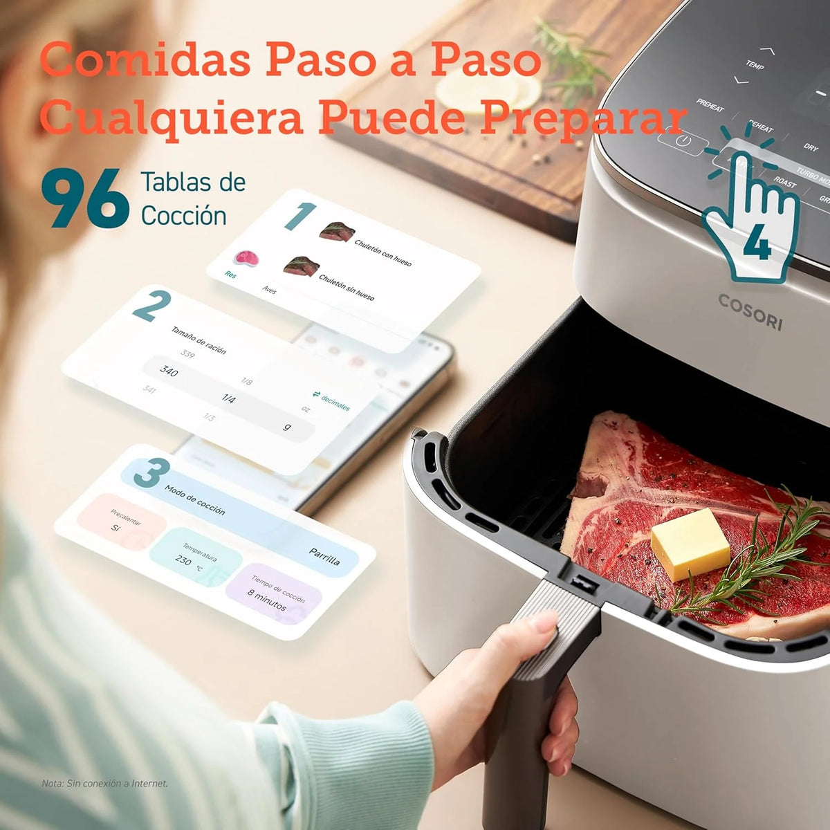 2026 Cosori Turbo Blaze 6L Air Fryer, 30°C–230°C, 27 dB