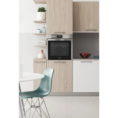 2026 Indesit recessed electric oven: stainless steel colour, self-cleaning IFWS 5844 JH IX : Large appliances