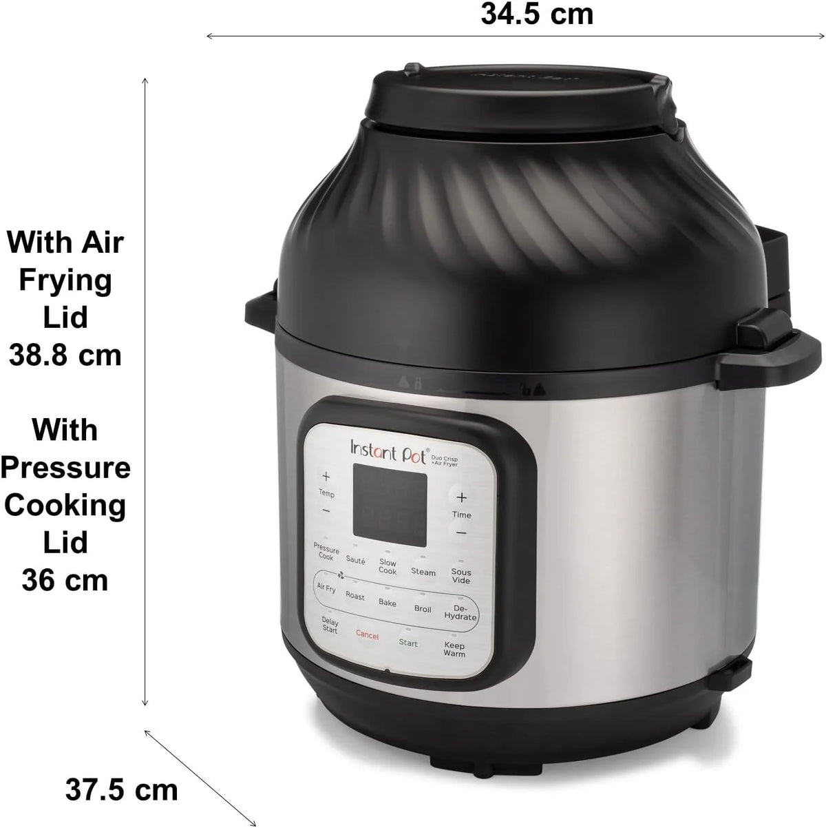 2026 Instant Pot Multi-cooker 11 in 1 Duo Crisp + Air Fryer, 8 L: self-cooker, air fryer, simmerer, steam cooker, vacuum mach