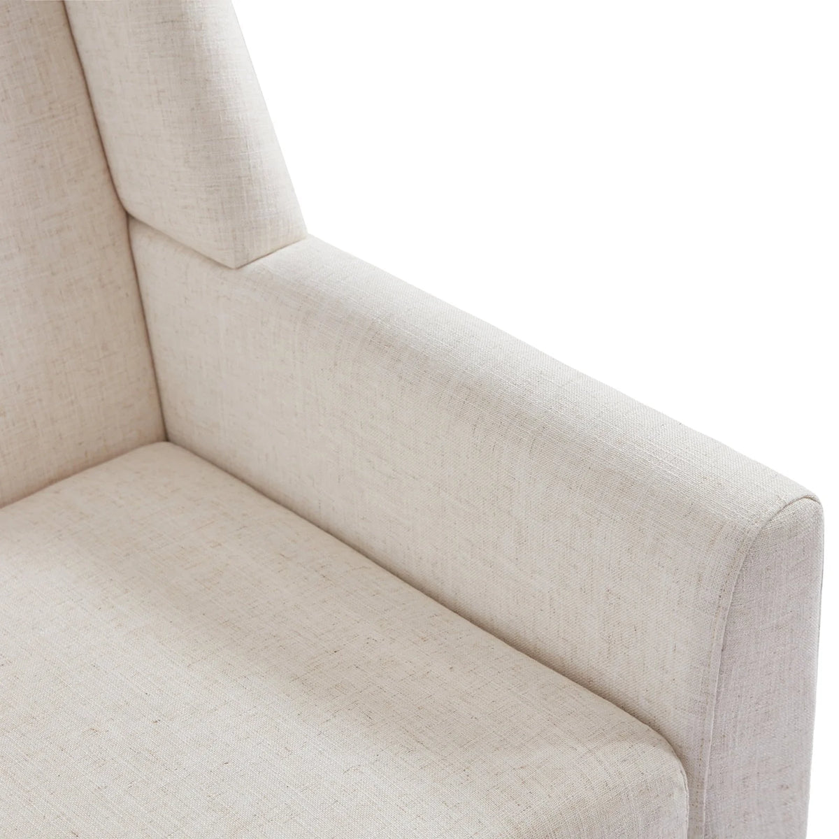 HUIMO Accent Chair, Button-Tufted Upholstered Living Room Chairs, Mid Century Modern Comfy Reading Chairs for Bedroom, Living Room, Beige
