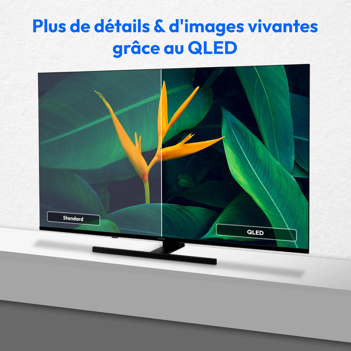 2026 MEDION TV 43 Inch (108 cm) QLED Television (Smart TV, 4K, Dolby Vision HDR, Prime Video, Disney+, Dolby Atmos, DTS X, Co
