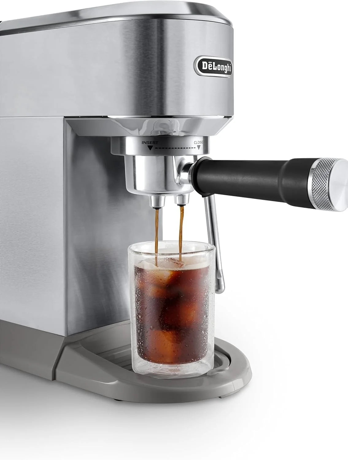 2026 De'Longhi Dedica – Stainless steel pump coffee maker for ground or individual coffee, espresso and cappuccino, 1.3 litre