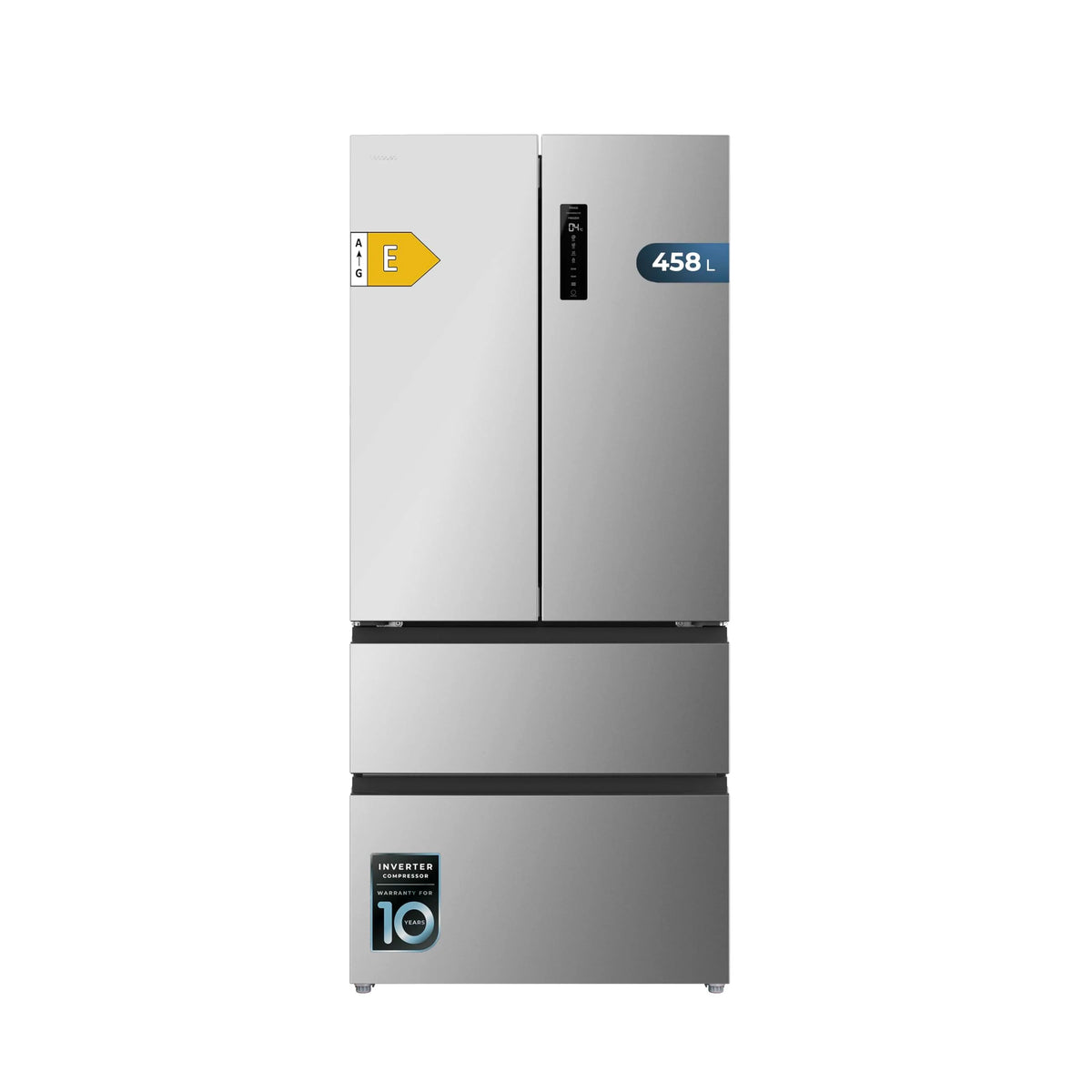 2026 Cecotec Fridge French door of 4 Doors Semi-Integrable 458L Total No Frost Bolero CoolMarket F2D 458 SBI Stainless E, Hei