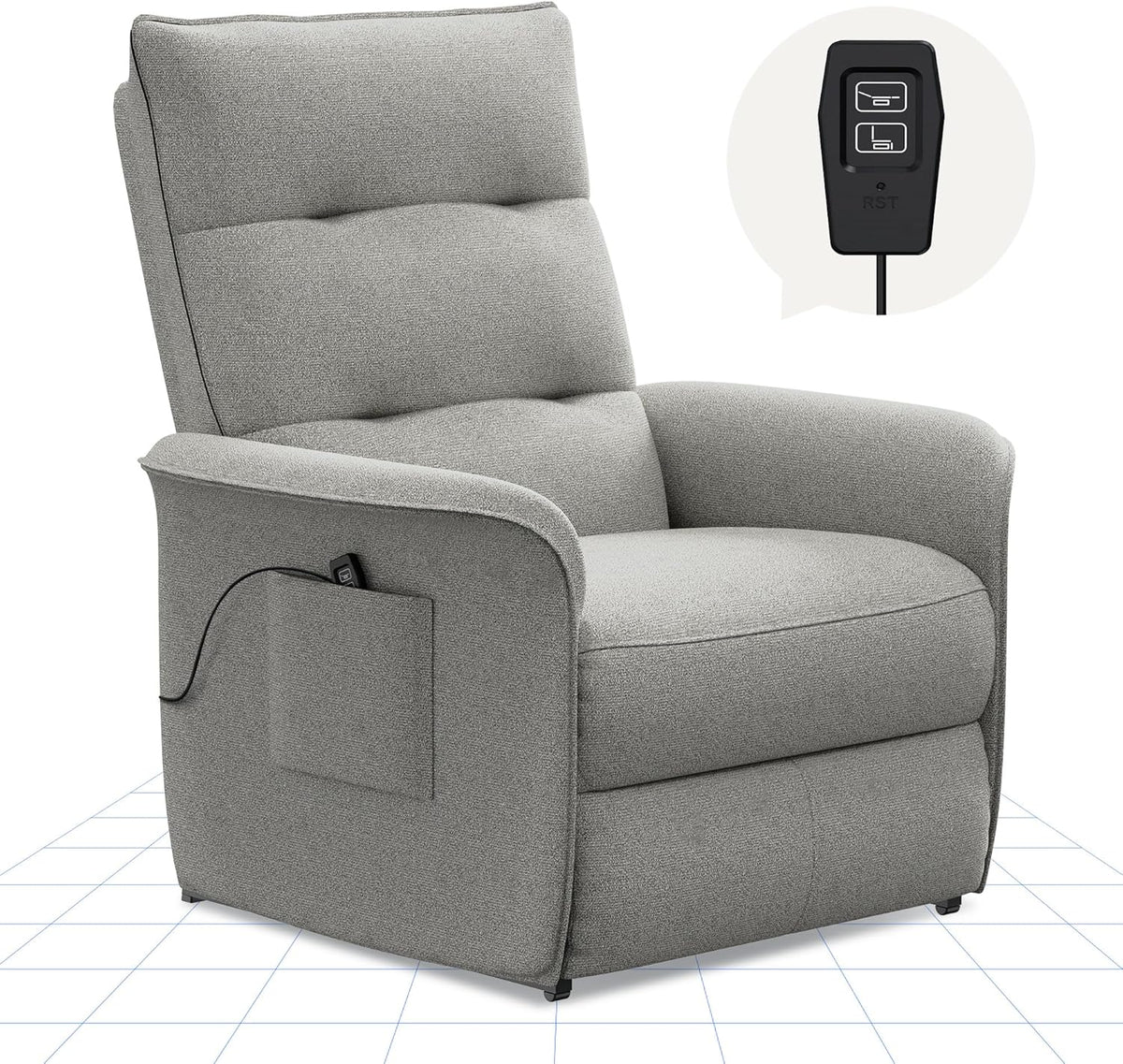 2026 FLEXISPOT electric relax chair with adjustable backrest, tiltable from 105° to 155°, reclining chair, ergonomic relax ch