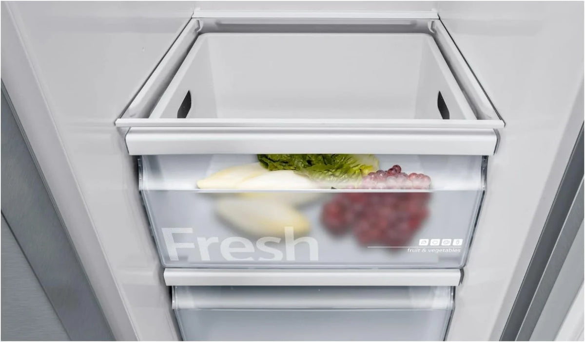 2026 SIEMENS KF96NVPEA iQ300 multi-door refrigerator, 183 x 91 cm, 405 L cooling & 200 L freezing, hyperFresh longer freshnes