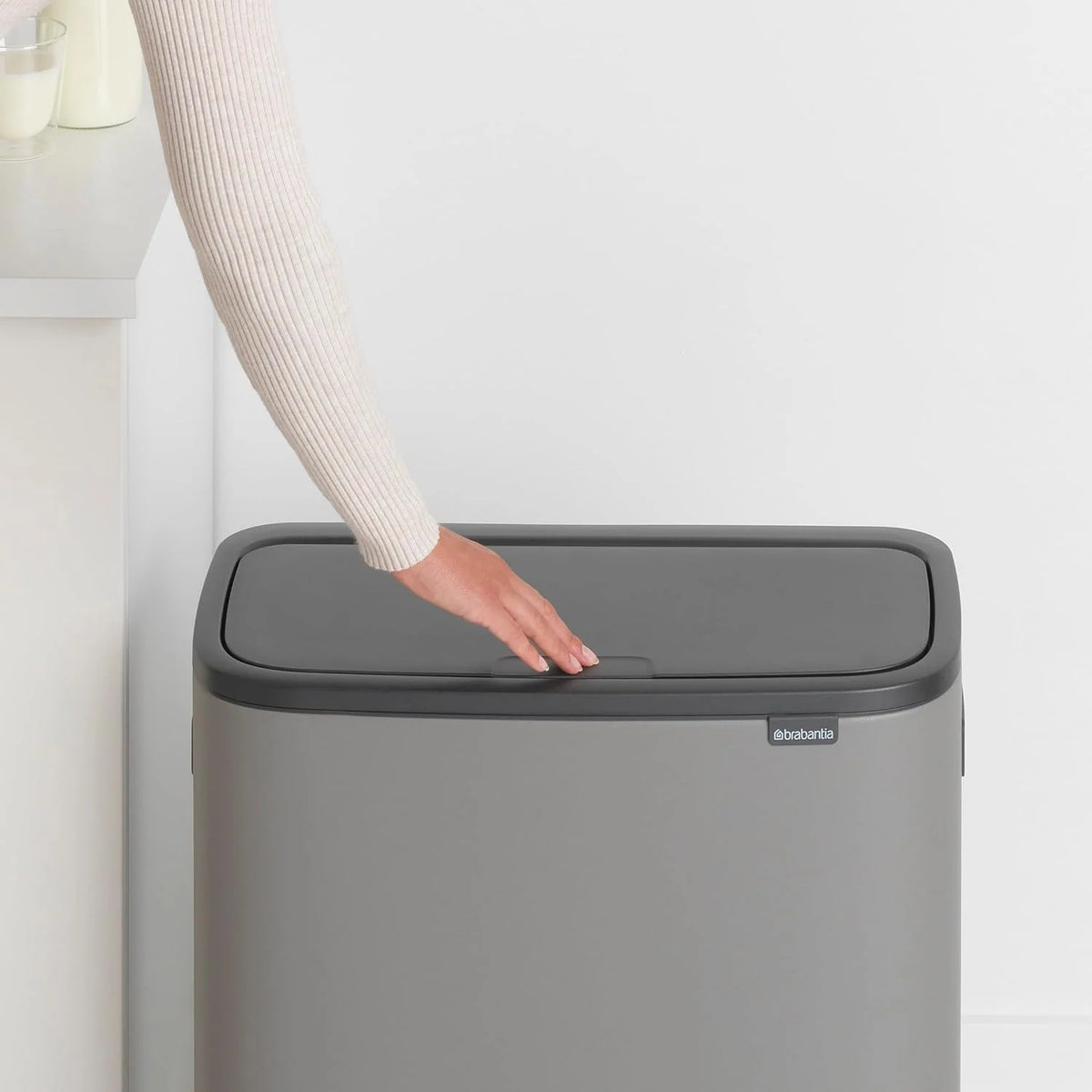 2026 Brabantia bin, matt steel, finger tracker, 2 x 30 L