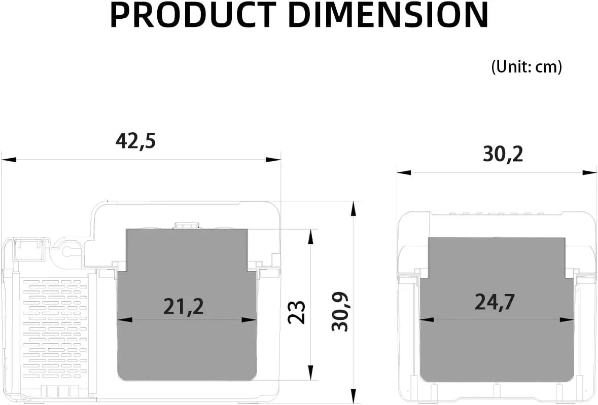 2026 Alpicool C12 12L Cool Box 12 V Mini Fridge Electric Compressor Car Fridge Camping Freezer Box Small Portable for Car, Tr