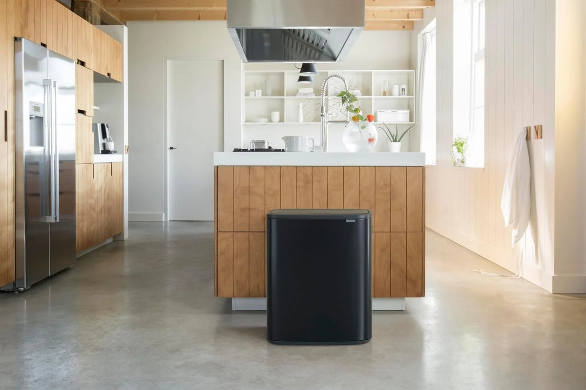 2026 Brabantia bin, matt steel, finger tracker, 2 x 30 L