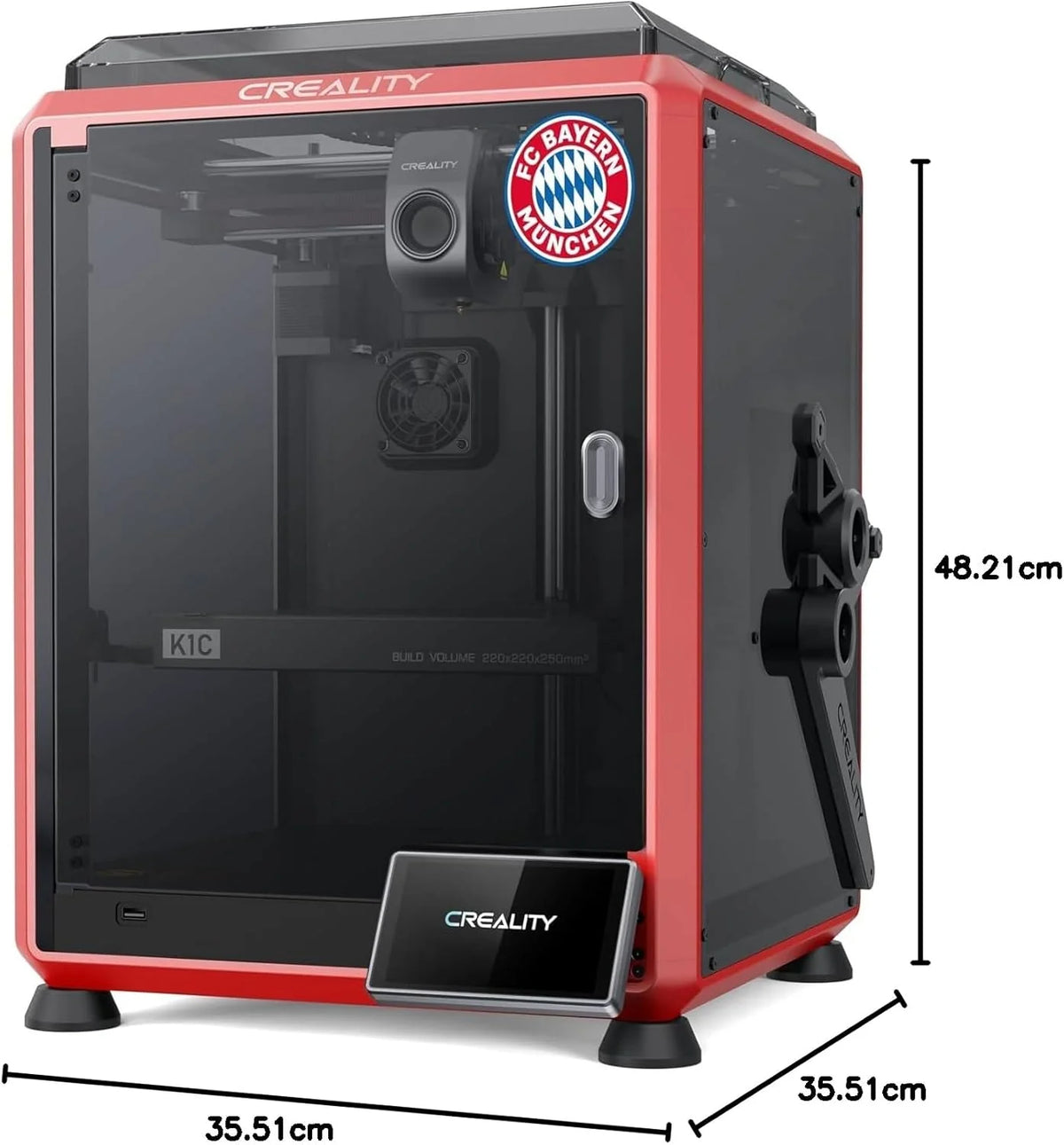 2026 3D Creality K1C Printer - 220x220x250mm