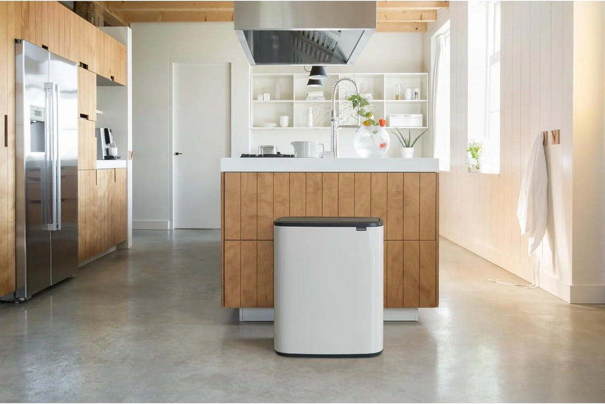 2026 Brabantia bin, matt steel, finger tracker, 2 x 30 L